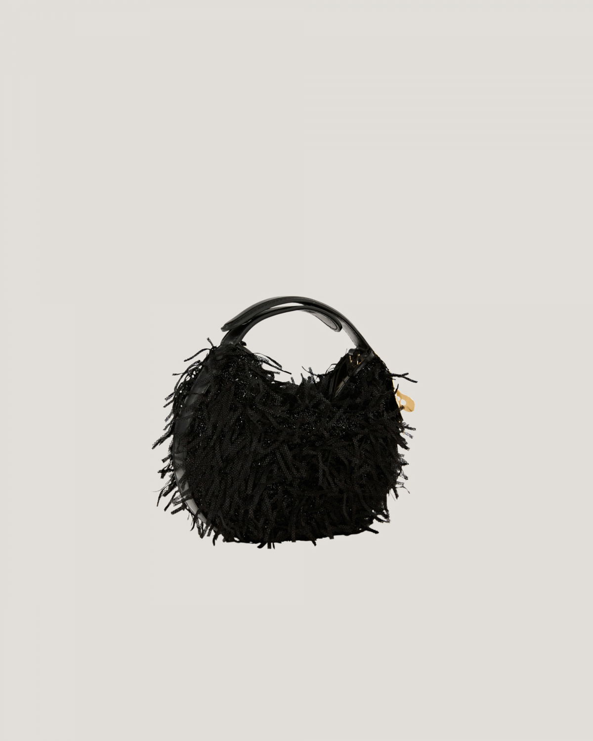 Fortune Bag piccola effetto piume | Collezione Pre Fall 2024, Borse, Fortune Bag, In evidenza | Genny