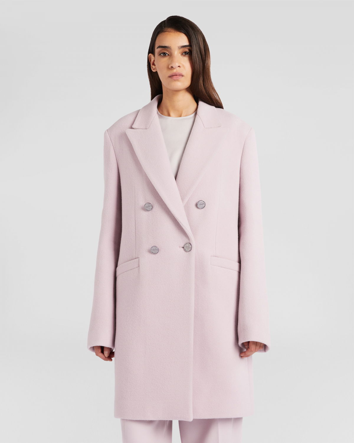 Cappotto doppiopetto in misto lana | Collezione Pre Fall 2024, Capispalla, Coats, Prêt-à-Porter , In evidenza | Genny