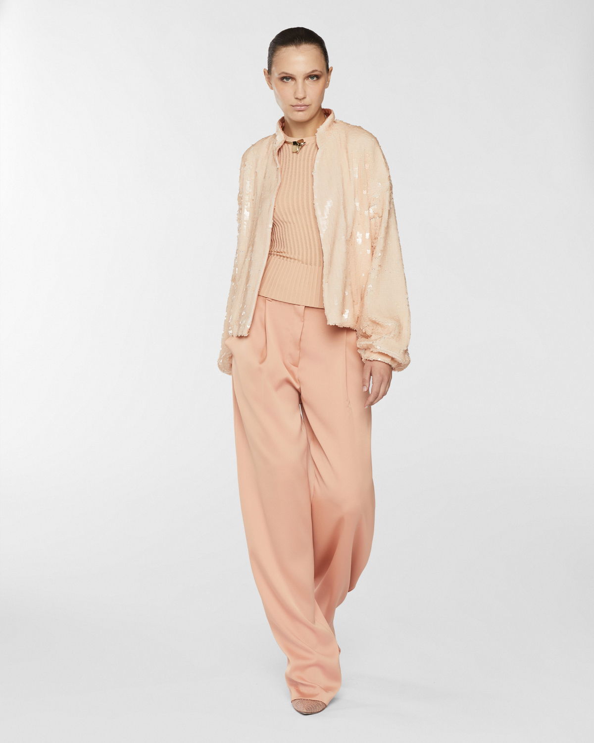 Pantaloni sartoriali in raso | Collezione Resort 2025 | Genny