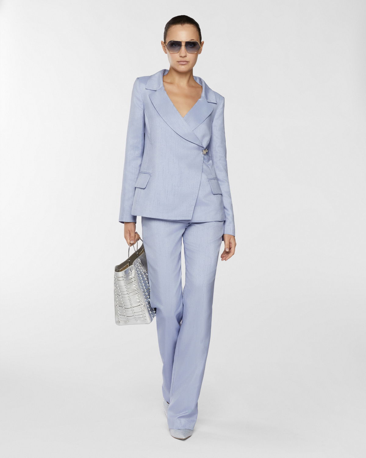 Shantung tailored pants | Resort 2025 Collection | Genny