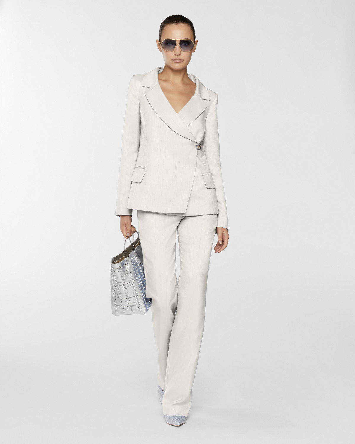 Shantung tailored pants | Resort 2025 Collection | Genny