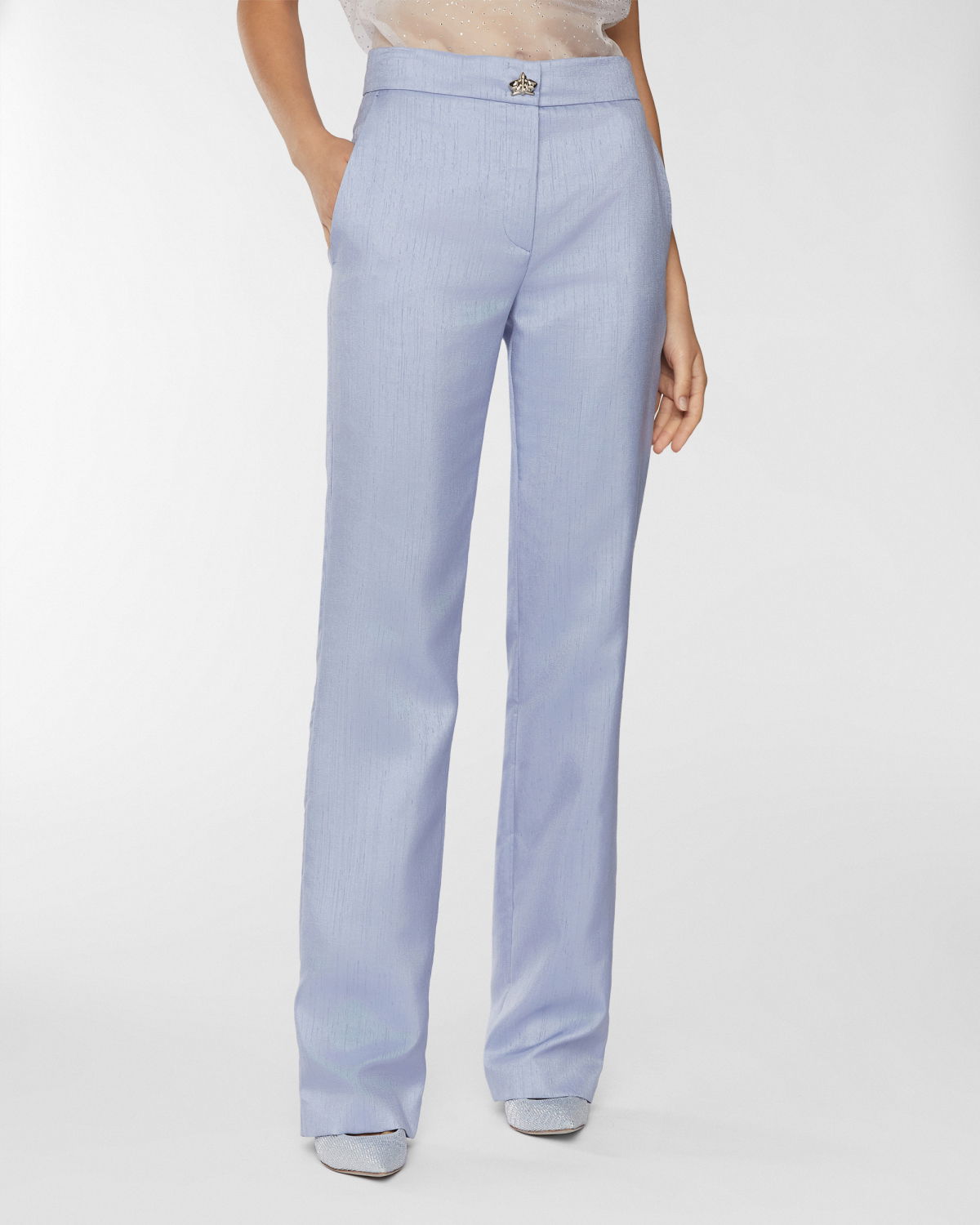 Shantung tailored pants | Resort 2025 Collection | Genny