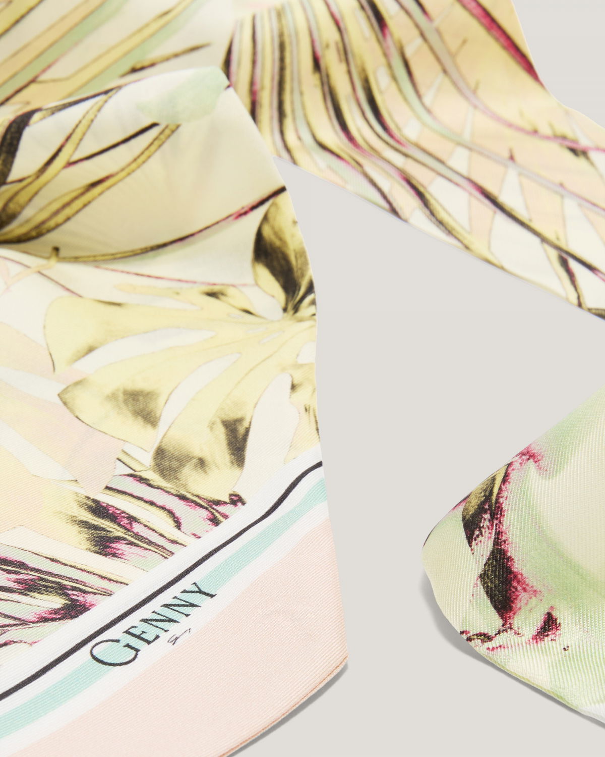 Silk scarf with Jungle Flower print | Spring Summer 2025 | Genny