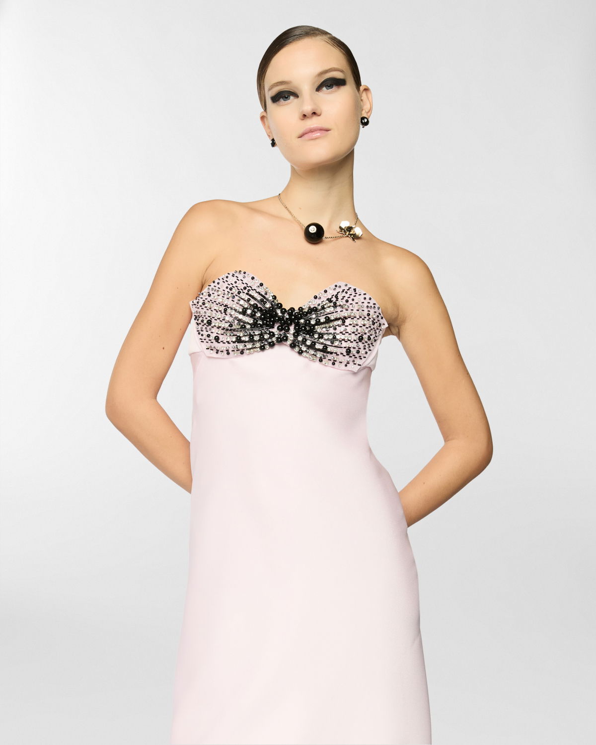 Dress with pearls bra | Spring Summer 2025 | Genny