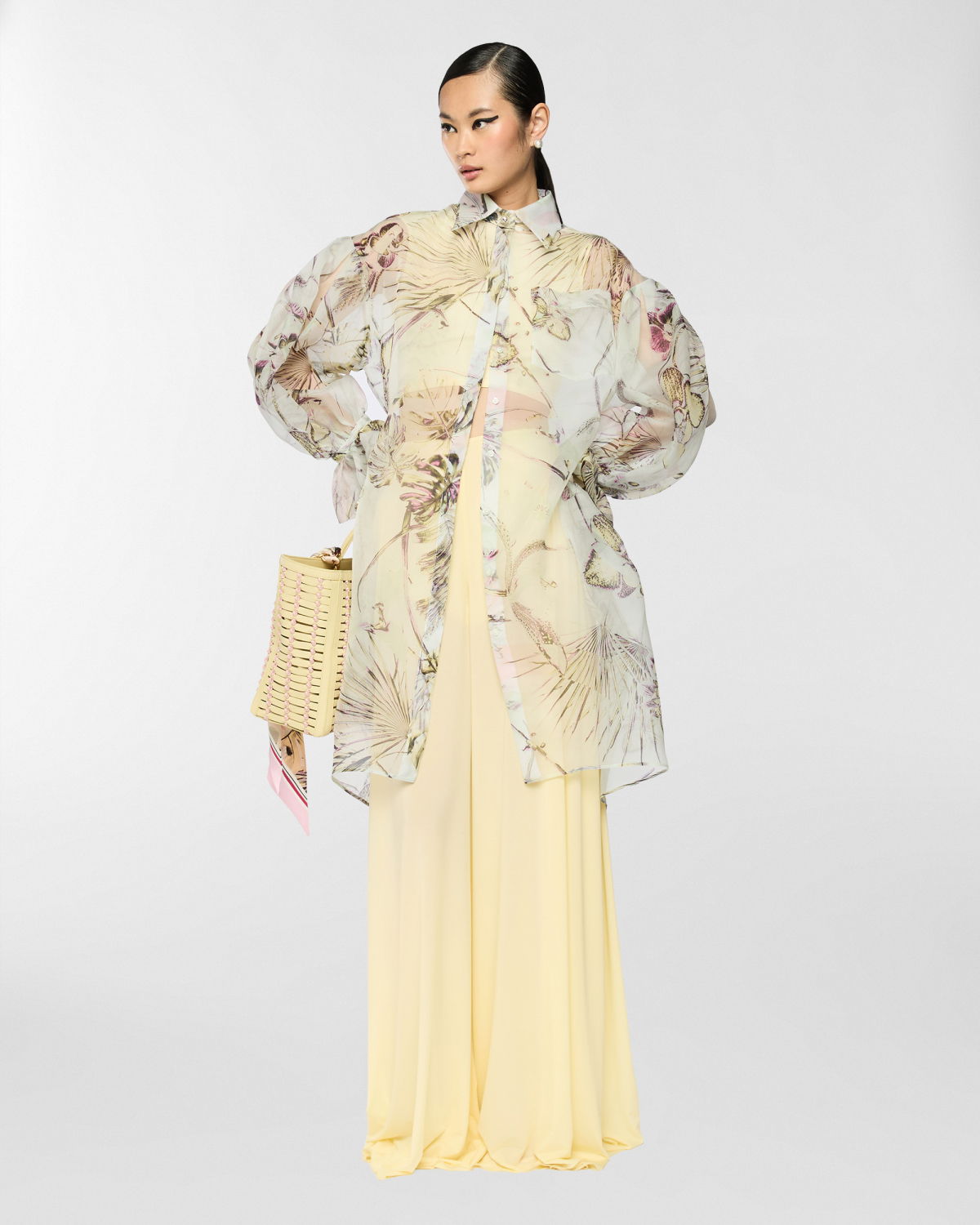 Silk Chemisier with Ruffles | Spring Summer 2025 | Genny