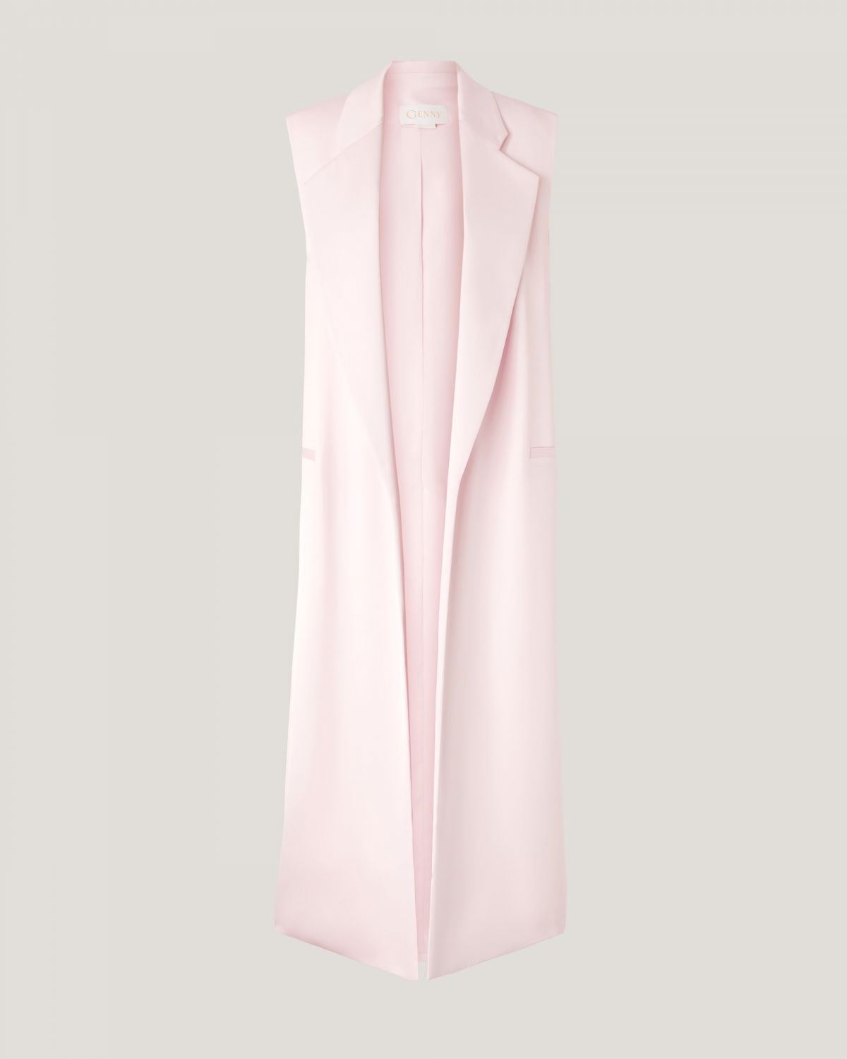 Long satin gilet | Spring Summer 2025 | Genny