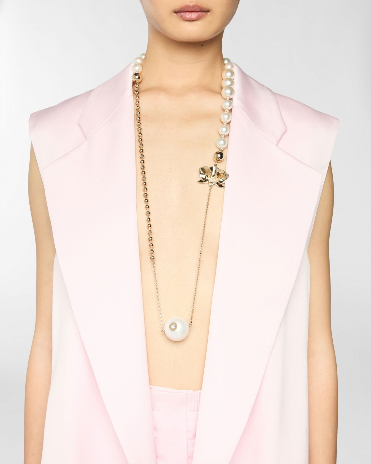 Long satin gilet | Spring Summer 2025 | Genny