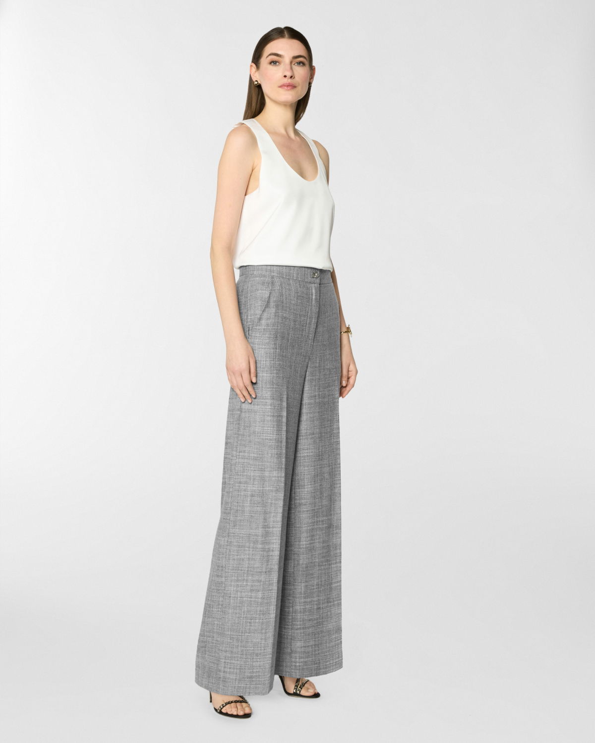 Tailored palazzo pants | Pre Fall Collection 2025-26 | Genny