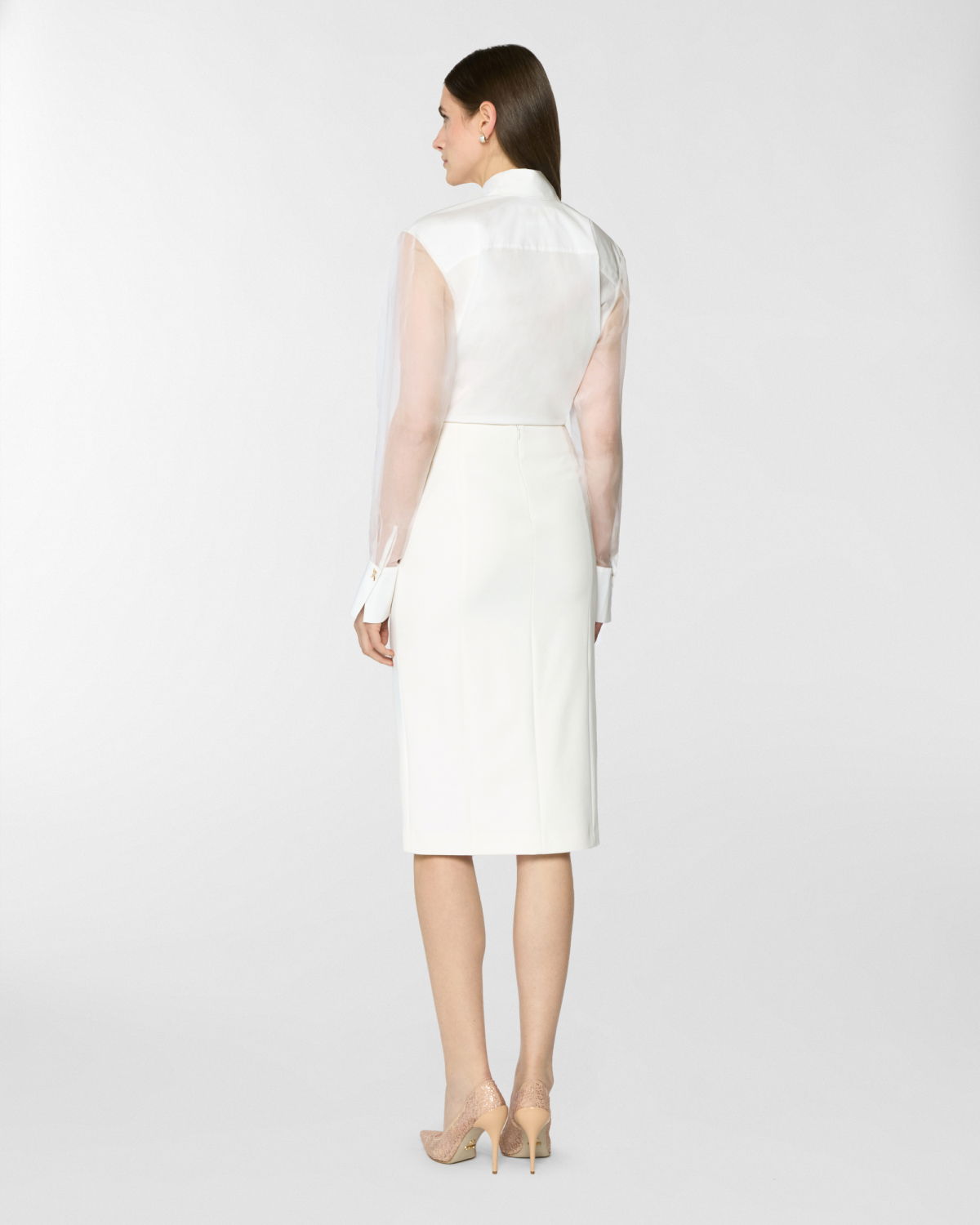 Pencil skirt with front slit | Pre Fall Collection 2025-26 | Genny