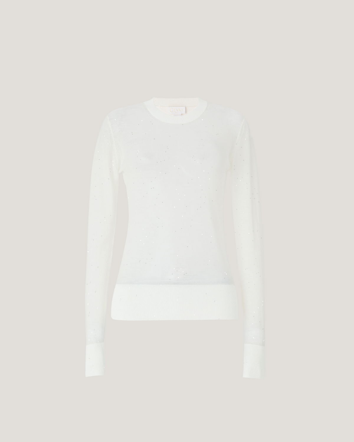Crewneck wool sweater | Pre Fall Collection 2025-26 | Genny