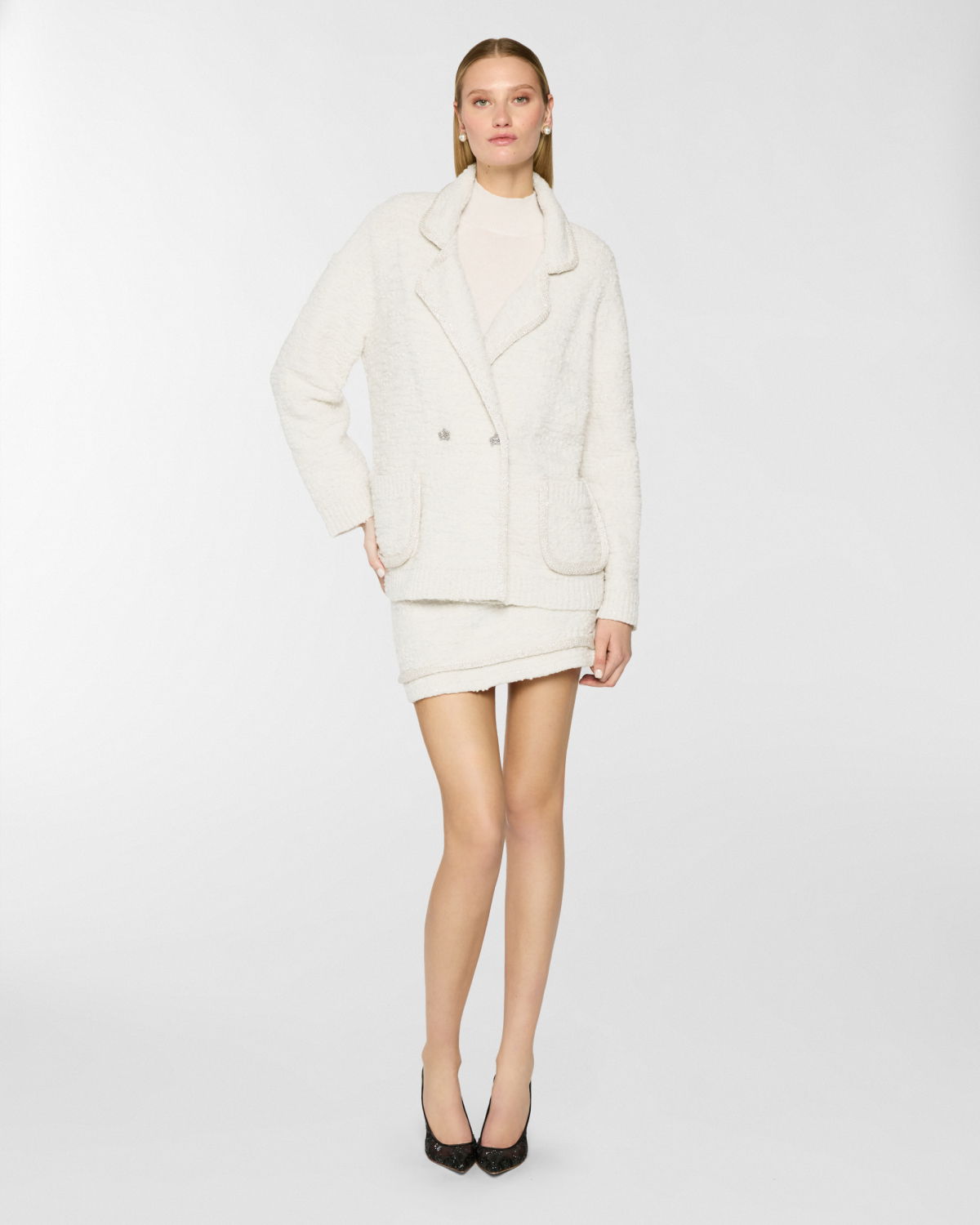 Jacket with jewel details | Pre Fall Collection 2025-26 | Genny