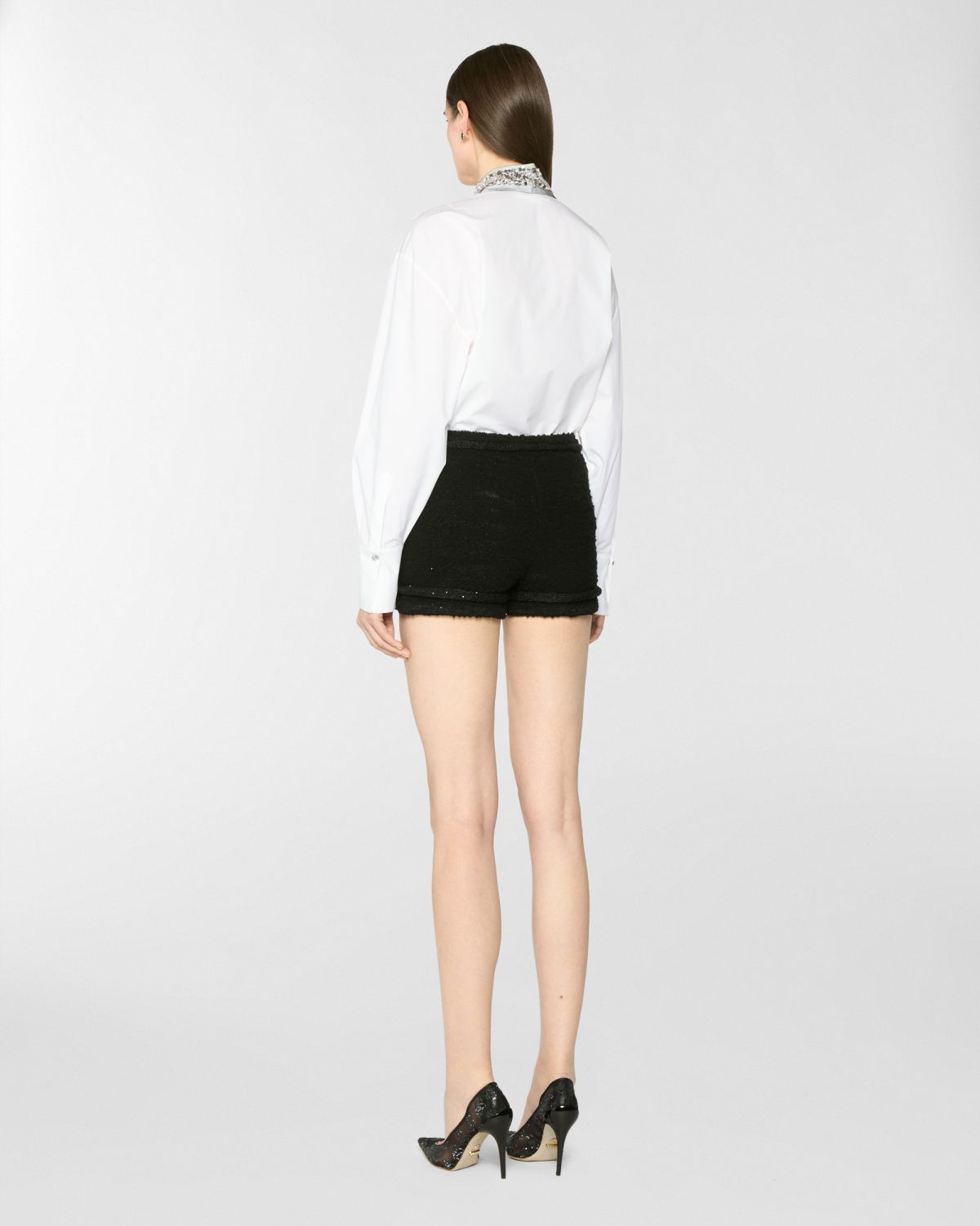 Oversized shirt with jewel collar | Pre Fall Collection 2025-26 | Genny