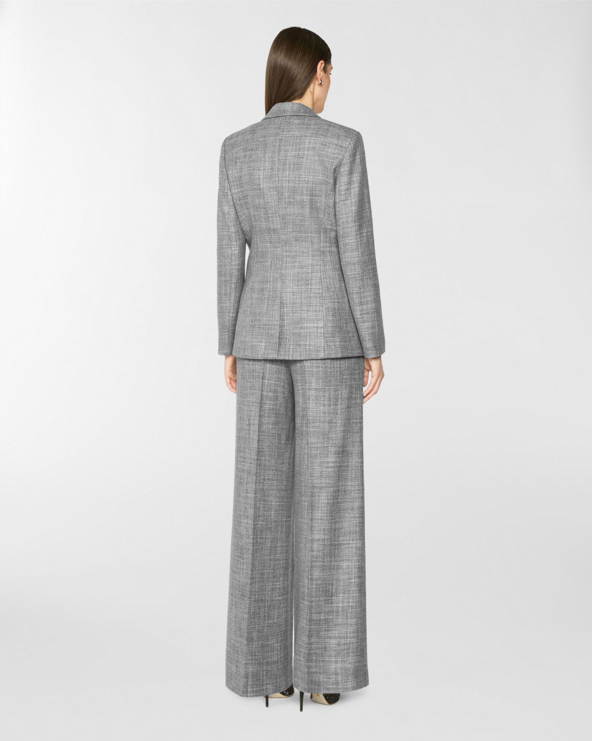 Single-breasted tailored flannel jacket | Pre Fall Collection 2025-26 | Genny