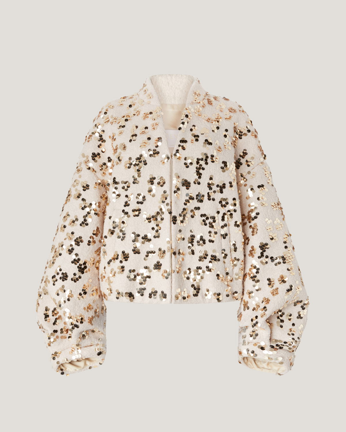 Bomber with voluminous sleeves and sequins | Pre Fall Collection 2025-26 | Genny