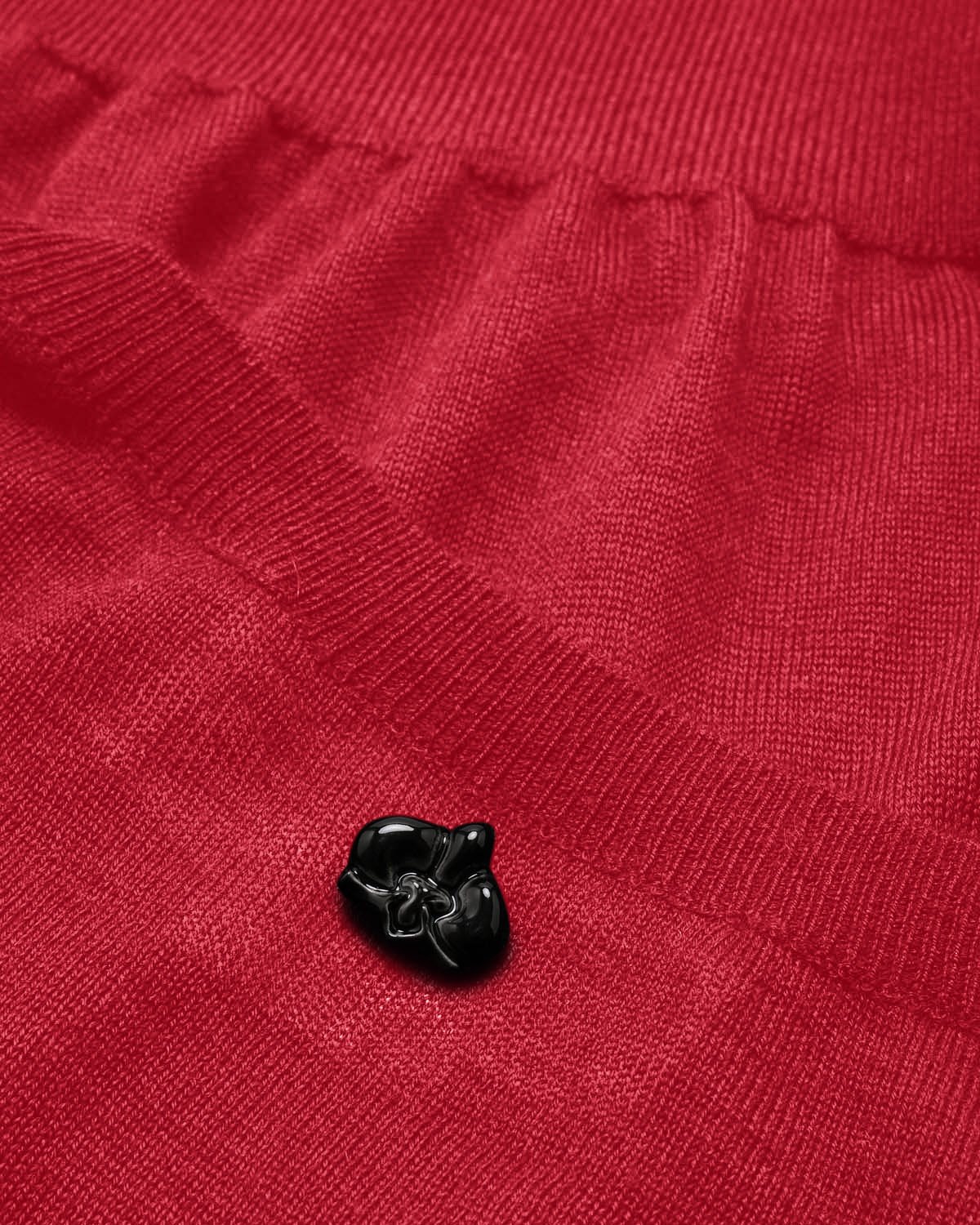 Maglia rossa in cashmere e seta | | Genny