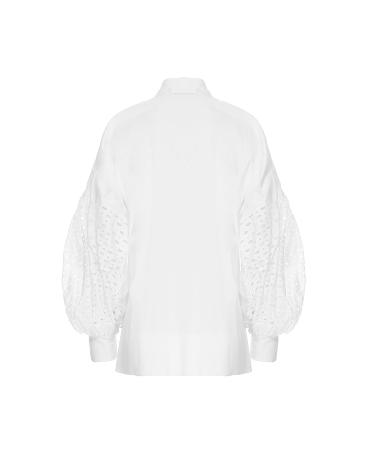 White cotton blouse with wide sleeves | Temporary Flash Sale | Genny