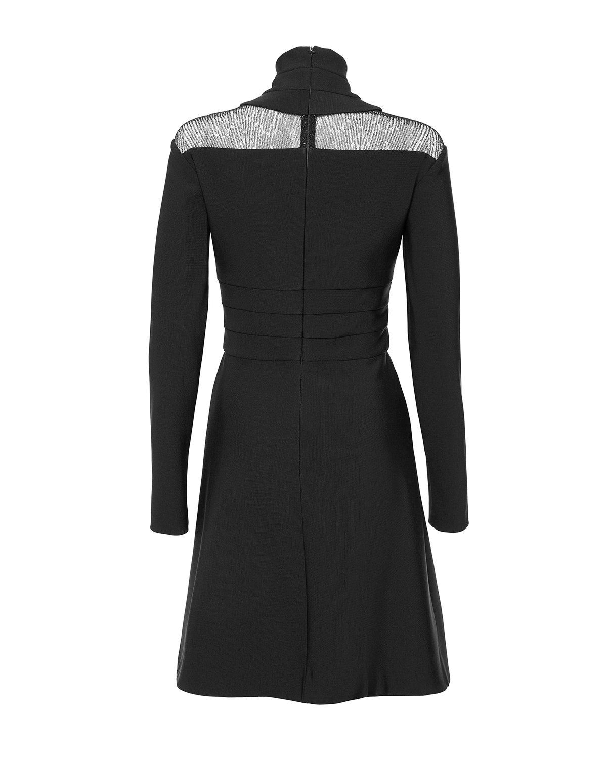 Stretch turtleneck mini dress with lace insert | Sale, -40% | Genny