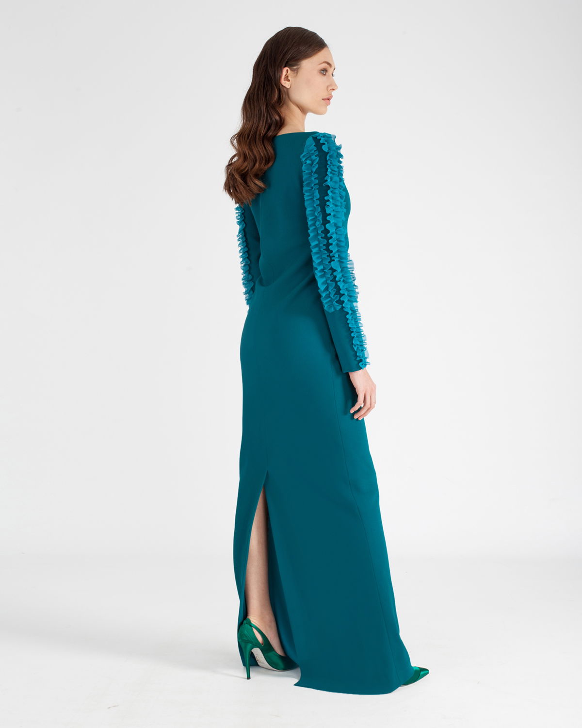 Long ruched stretch dress | Sale | Genny