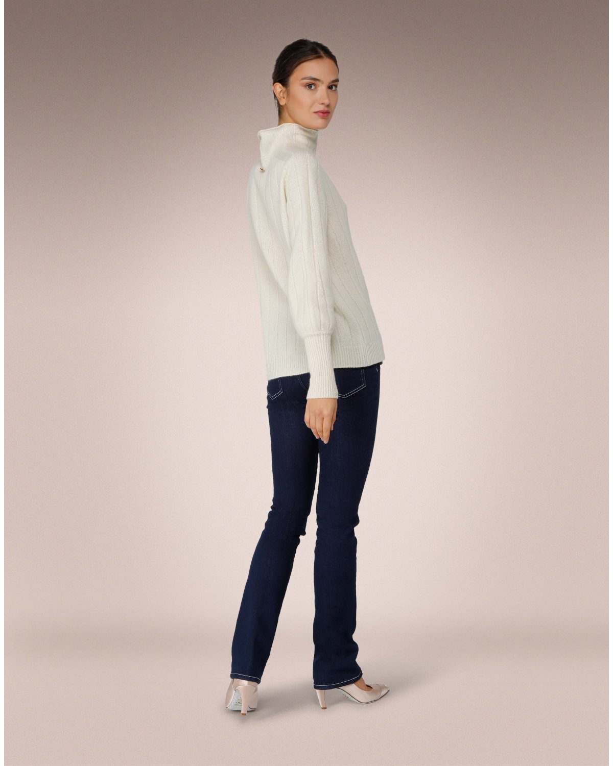 White cashmere turtleneck | Sale, -30% | Genny