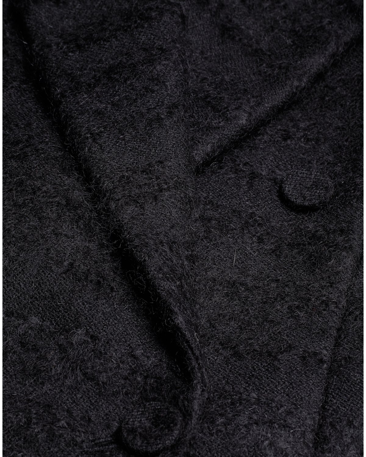Fitted black double-breasted coat | Sale, -50% | Genny