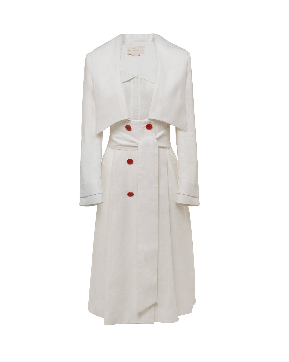 White linen trench coat | | Genny