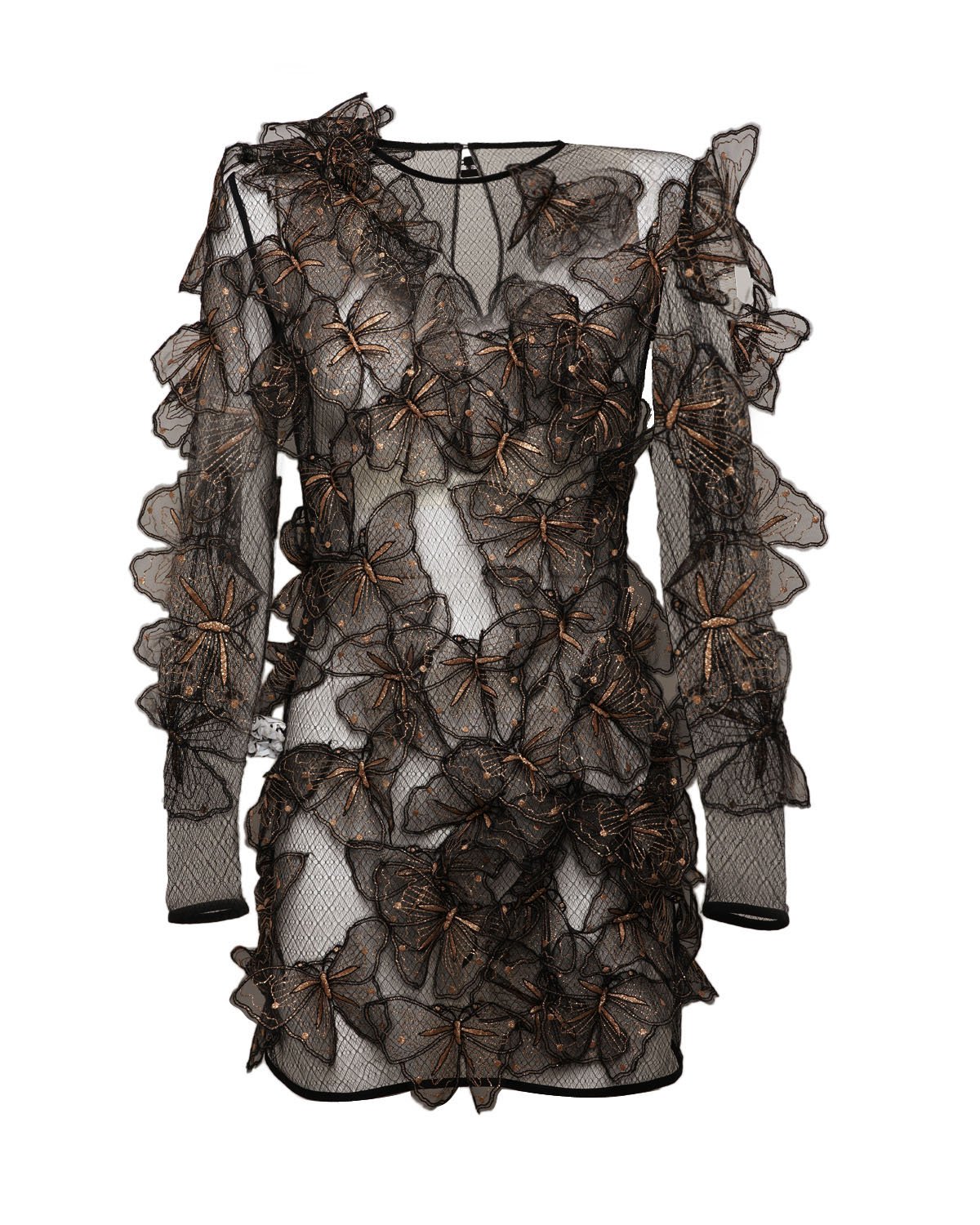 Black butterflies-embellished dress | Party Collection | Genny