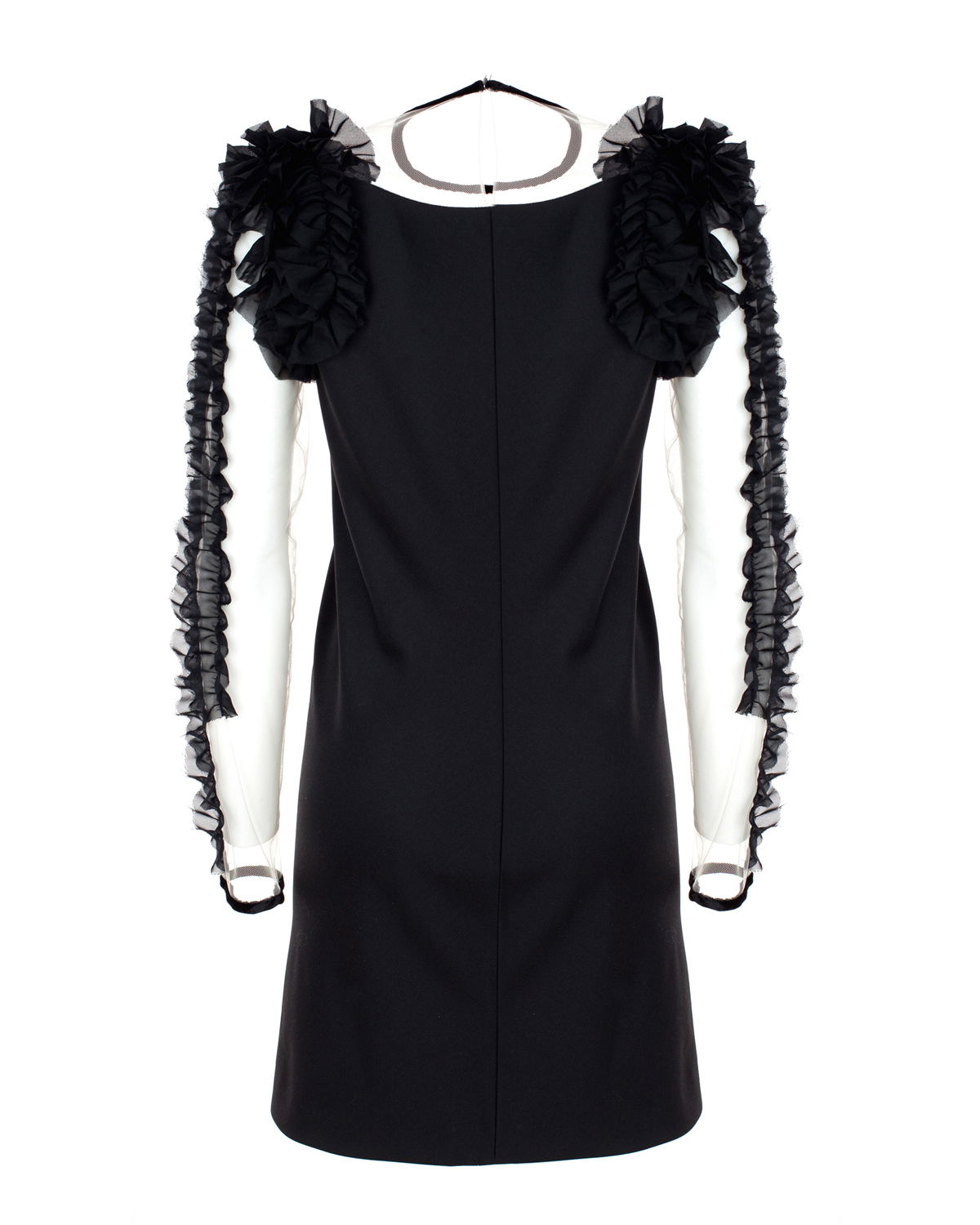 Ruched black minidress | Sale, -40% | Genny
