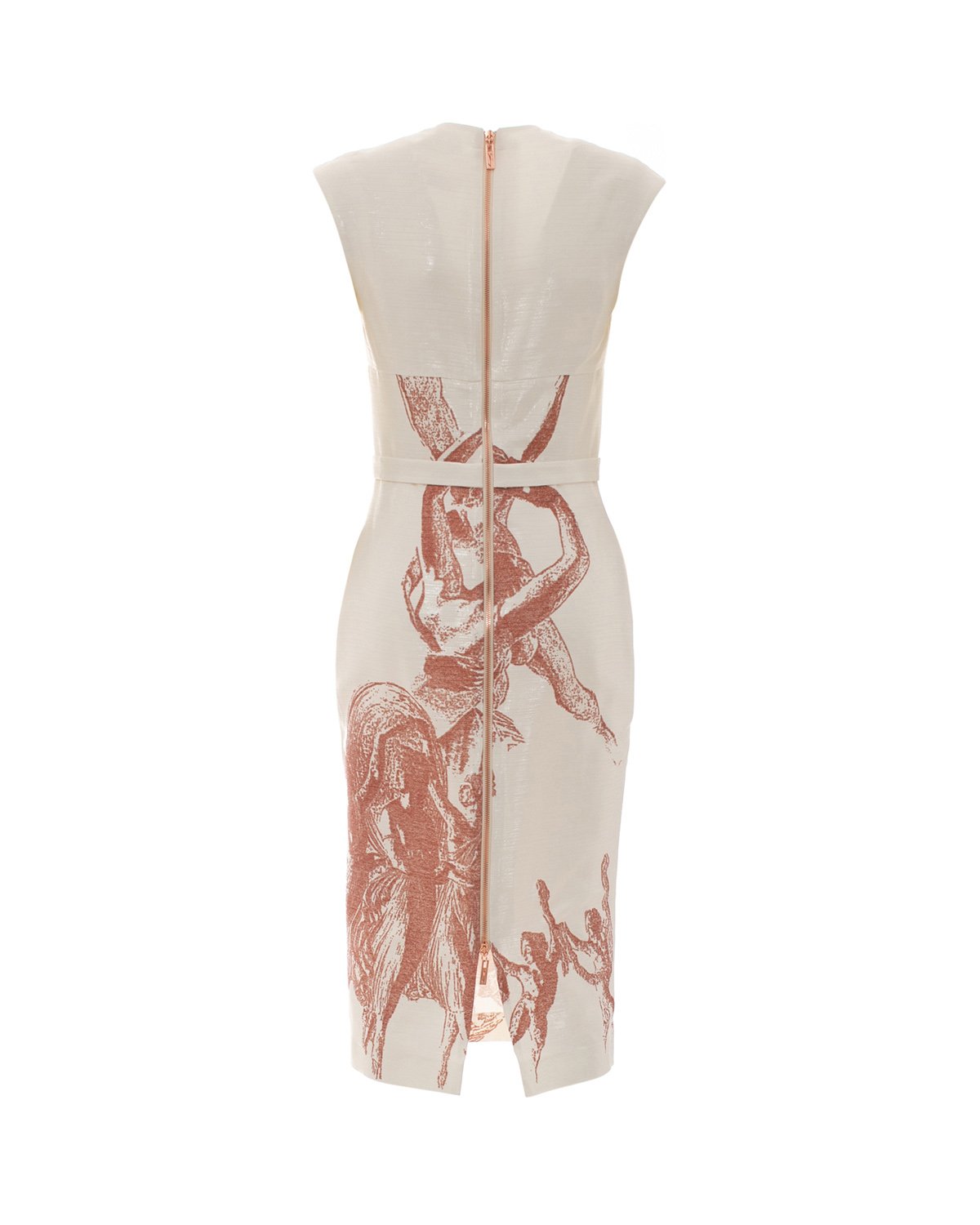  Jacquard printed pussy-bow cocktail dress | Temporary Flash Sale | Genny