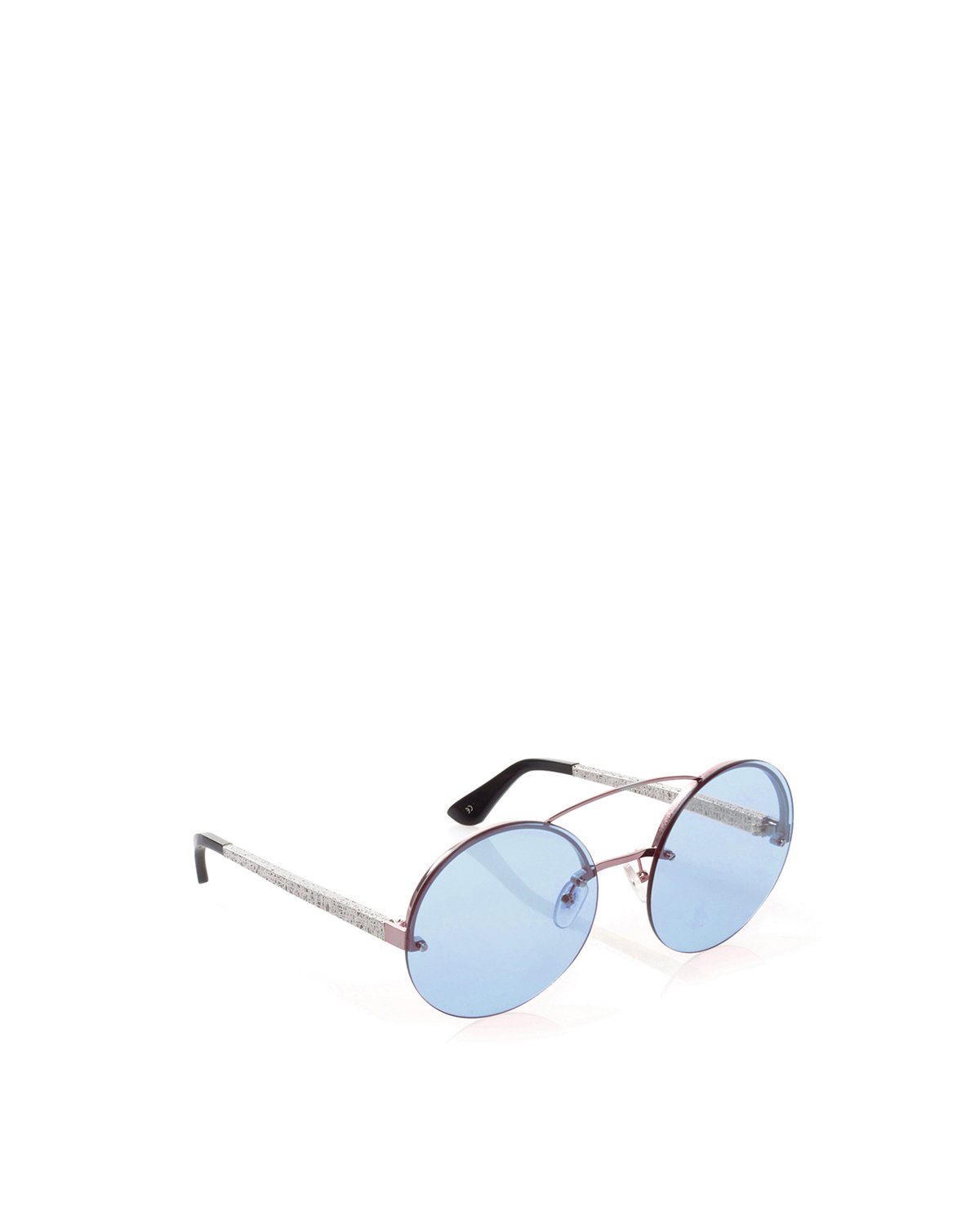 Round double bridge sunglasses blue | Accessories, Sunglasses | Genny