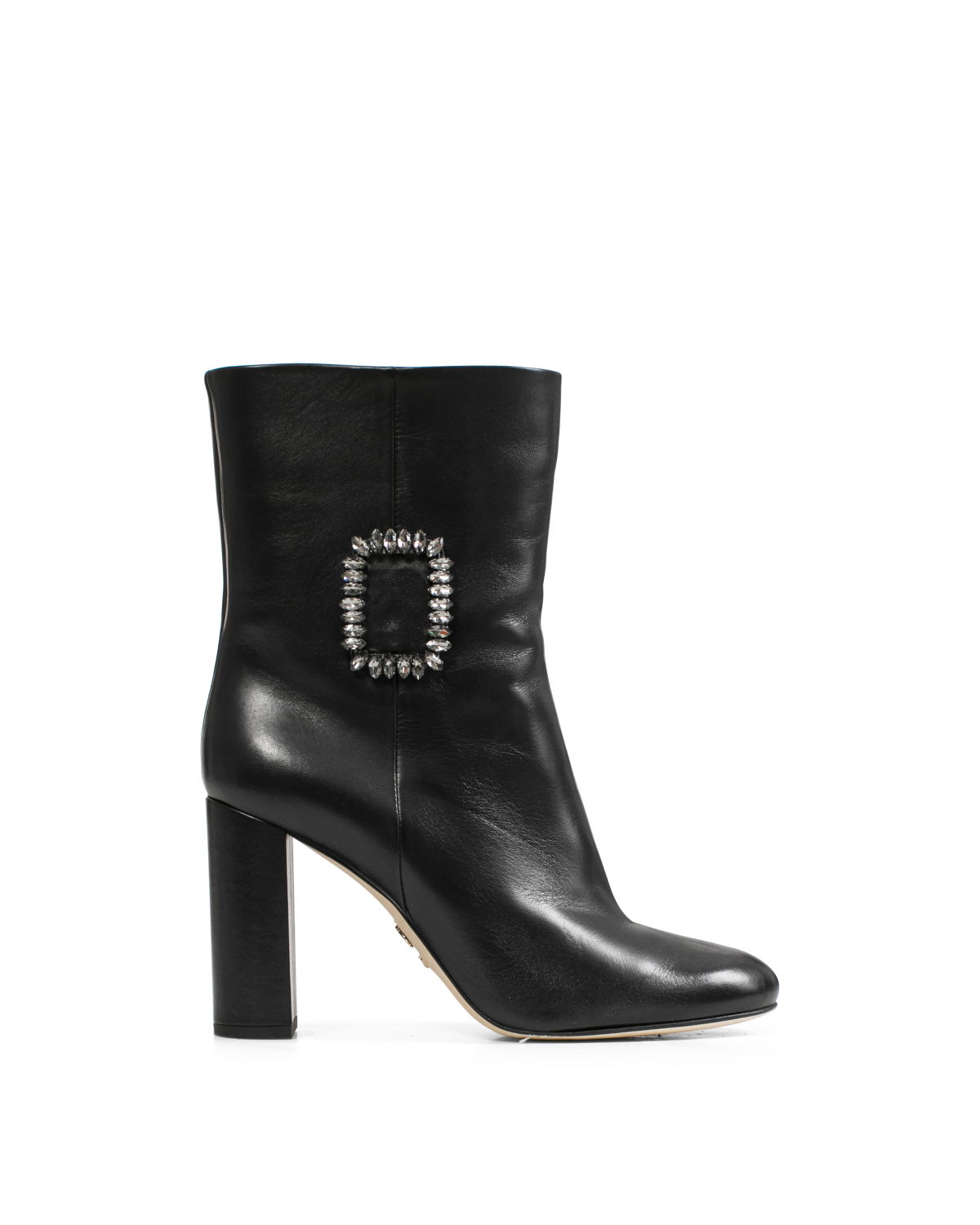 Black leather ankle boots with buckle | Sale, -40% | Genny