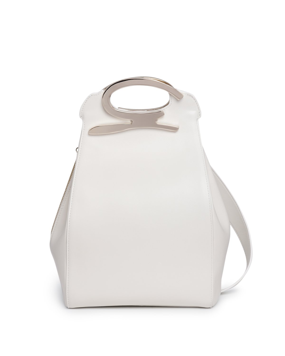 White leather shoulder bag | | Genny