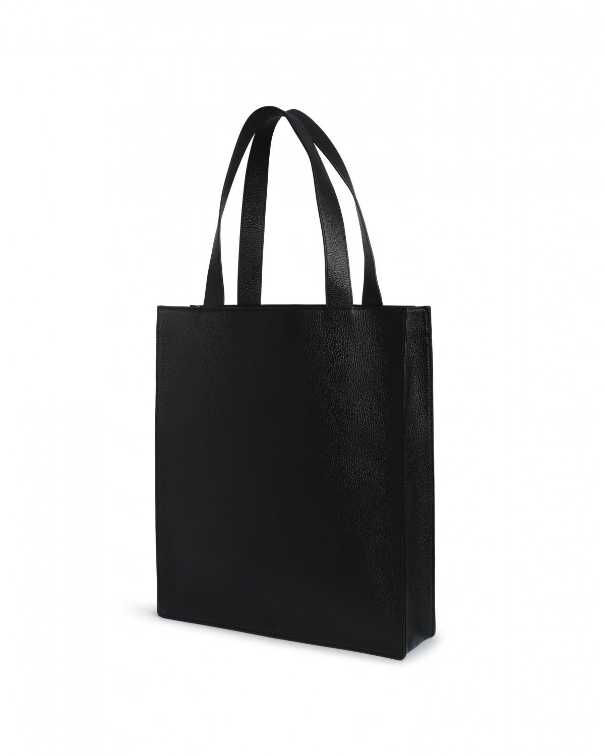 Black leather shopper bag | Accessories, -40% | Genny