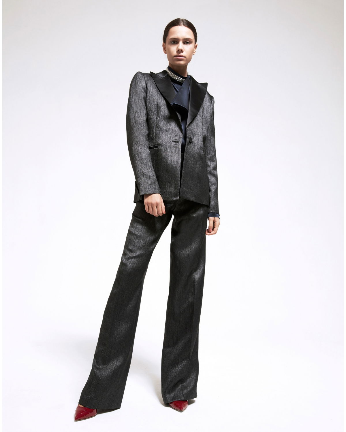 Black jacket in fitted wool | Sale | Genny
