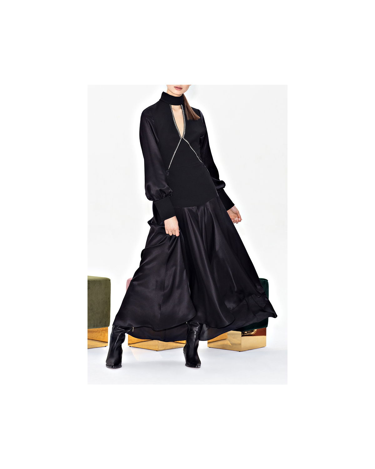 Black high neck dress | Sale, -40% | Genny