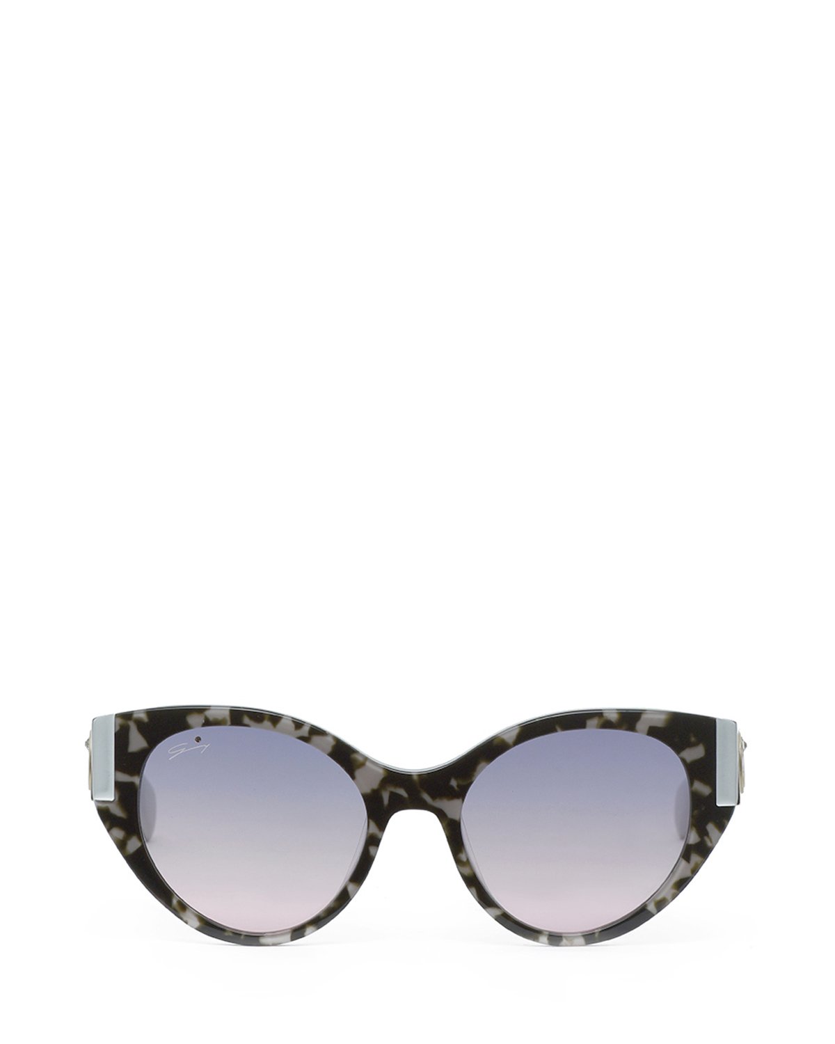 Cat-eye black and grey acetate sunglasses | Sunglasses | Genny