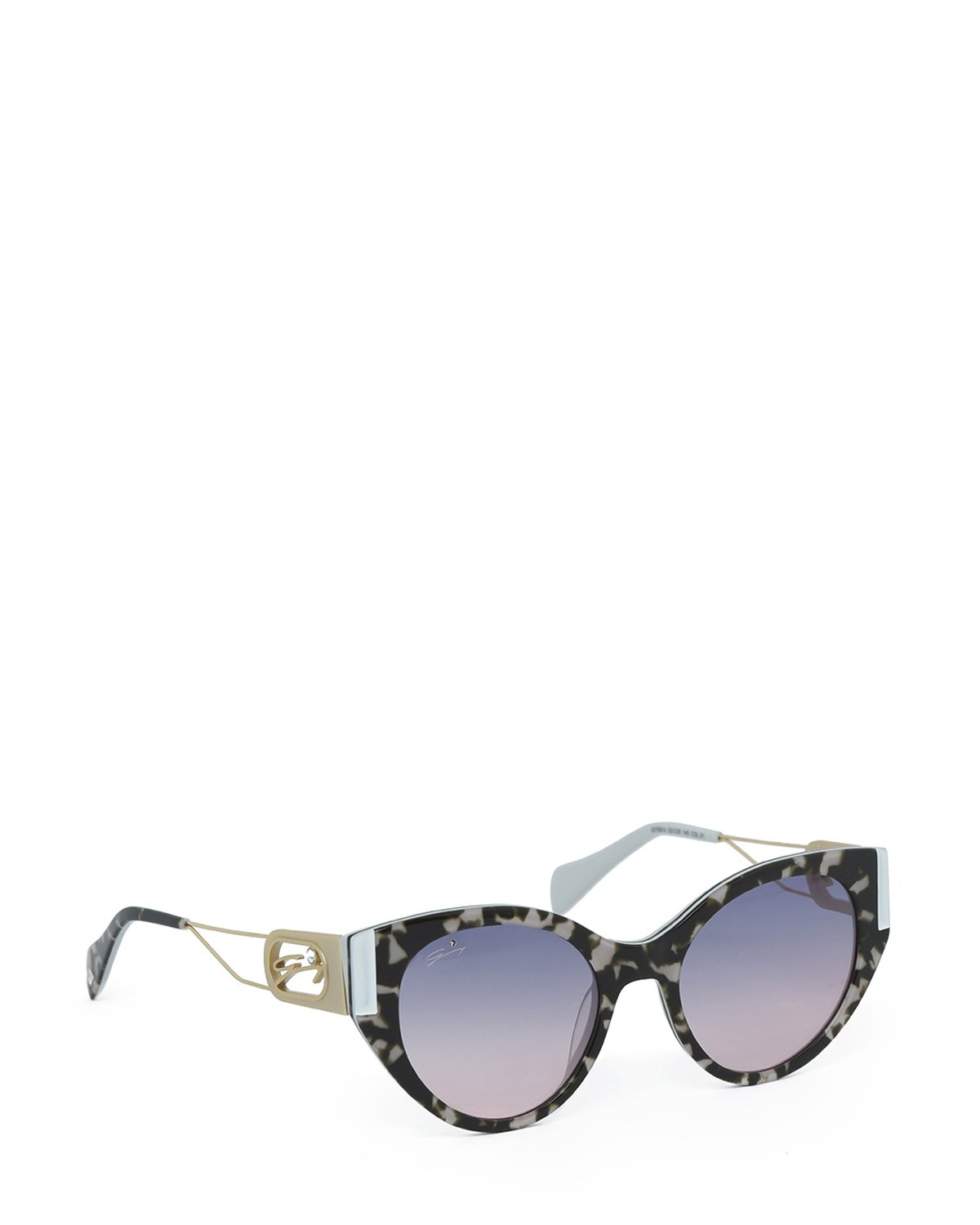 Cat-eye black and grey acetate sunglasses | Sunglasses | Genny