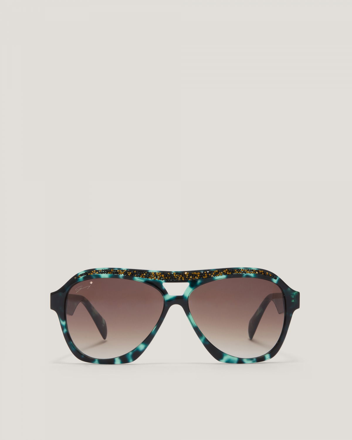 Green Tortoiseshell Sunglasses | Sunglasses, Ricercabili | Genny