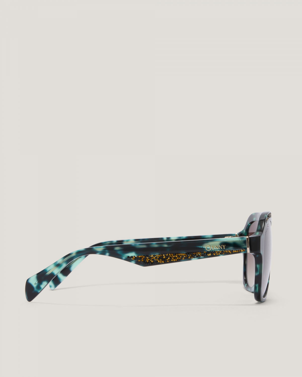 Green Tortoiseshell Sunglasses | Sunglasses, Ricercabili | Genny