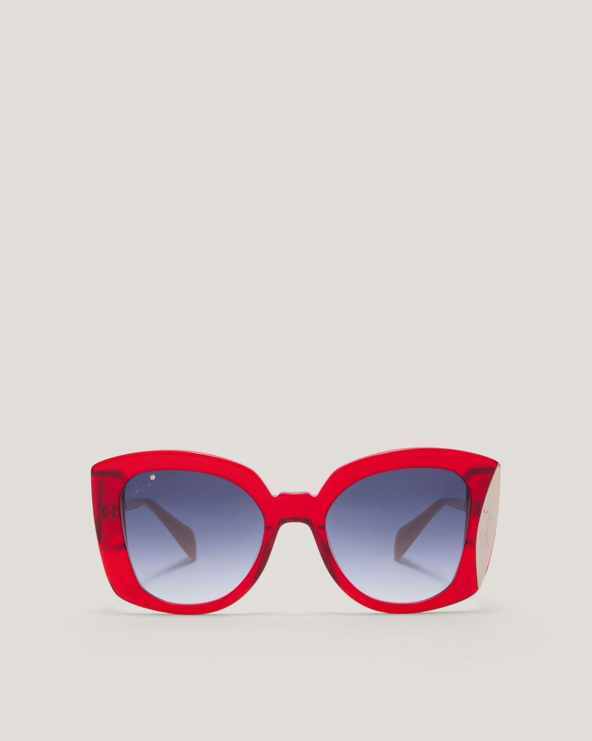 Red Sunglasses with Blue Gradient Lenses | Sunglasses, Gifts, Ricercabili | Genny