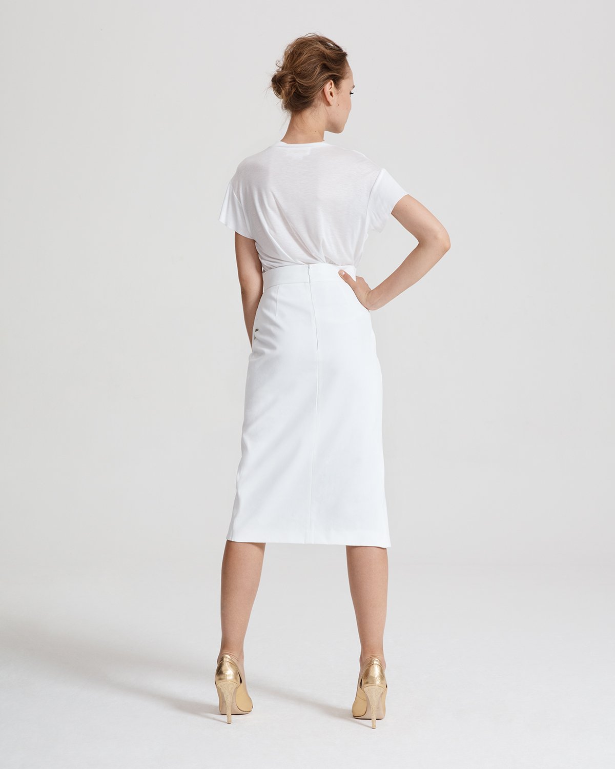 White velvet wrap skirt | -40%, Sale | Genny