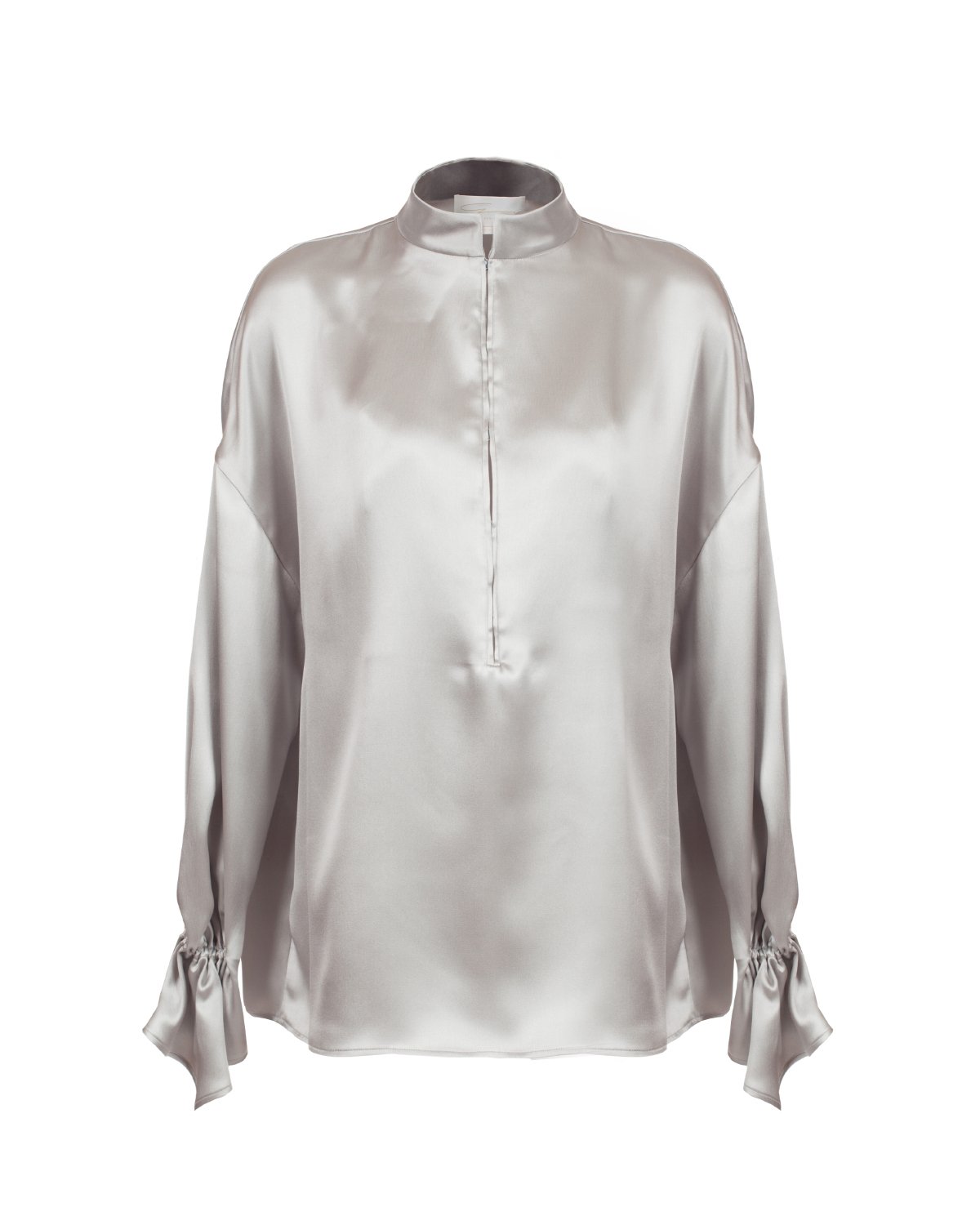 Grey sustainable silk blouse | The sustainable wardrobe | Genny