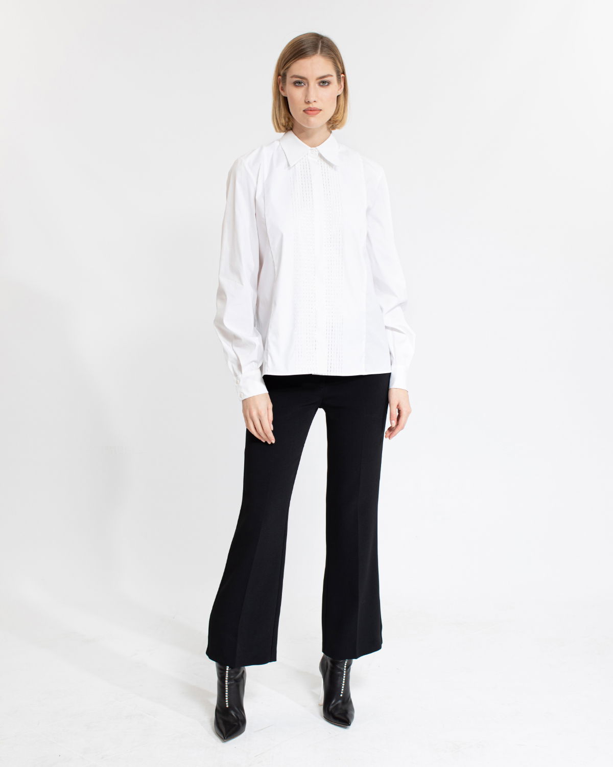 White stretch cotton shirt | Sale, -40% | Genny
