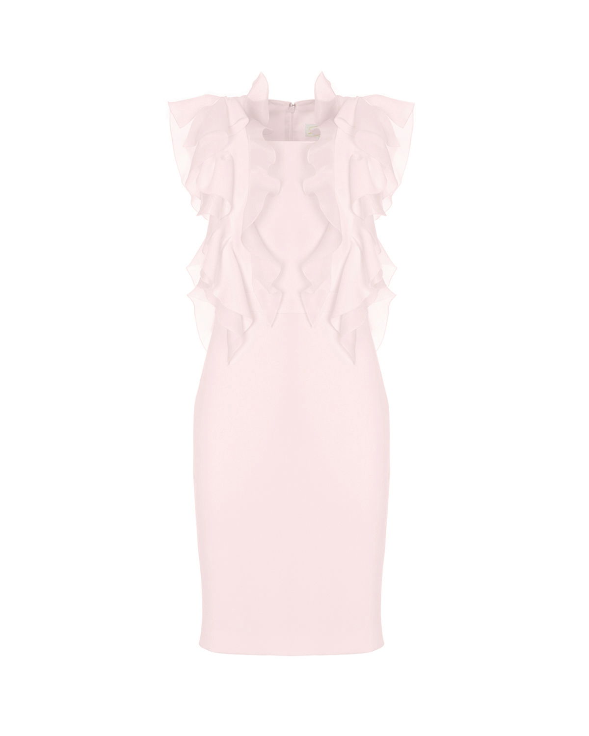 Pink cady ruched pencil dress | Sale, -40% | Genny