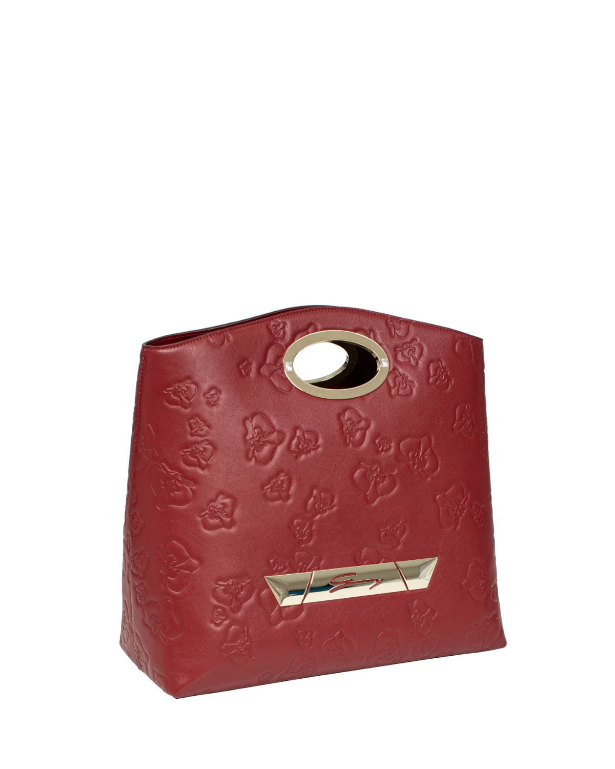 Red Embossed Sara tote bag | Accessories, Sale, -40% | Genny