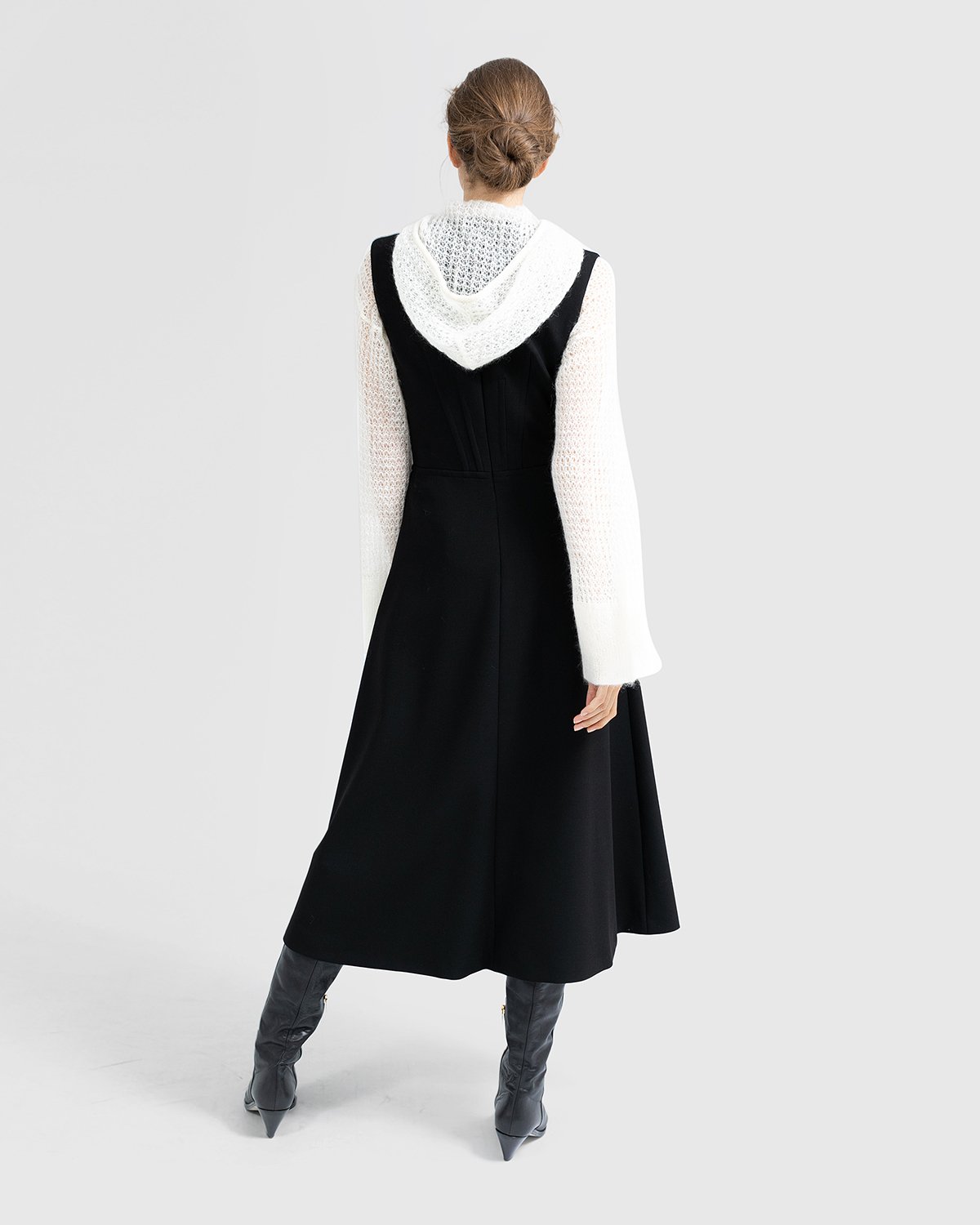 White Hooded mohair wool sweater | Sale, -50%, Private sale, -40% | Genny