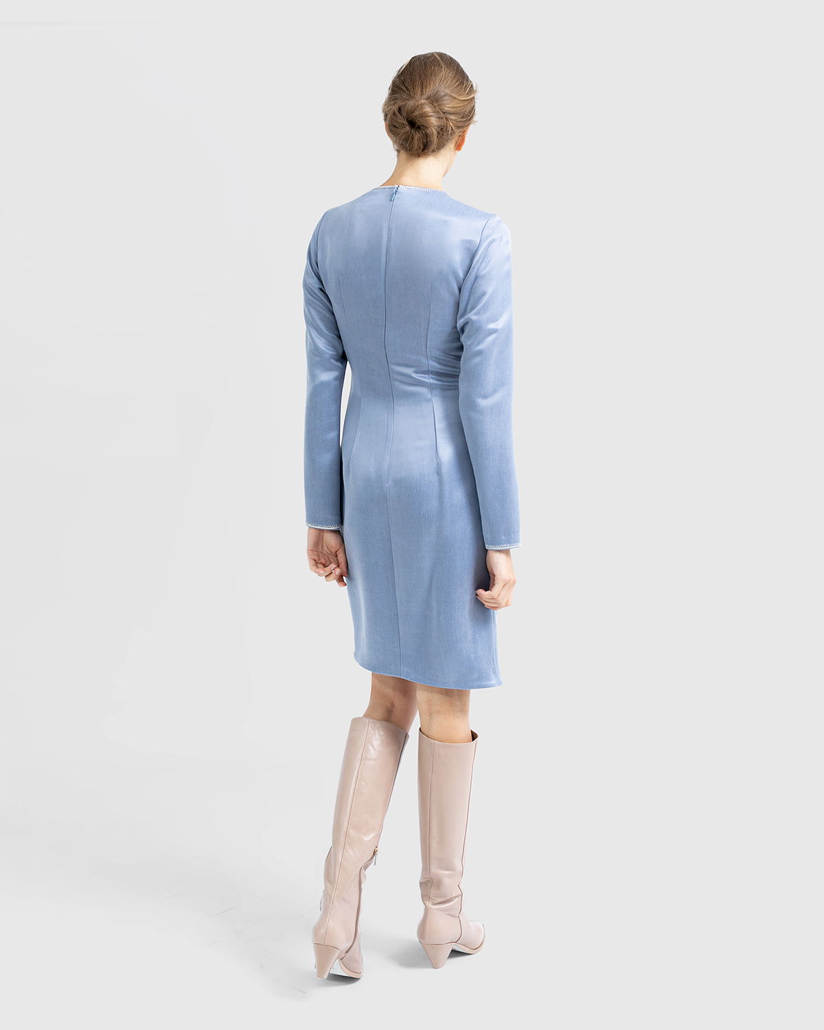 Drape asymmetric midi dress | Temporary Flash Sale | Genny