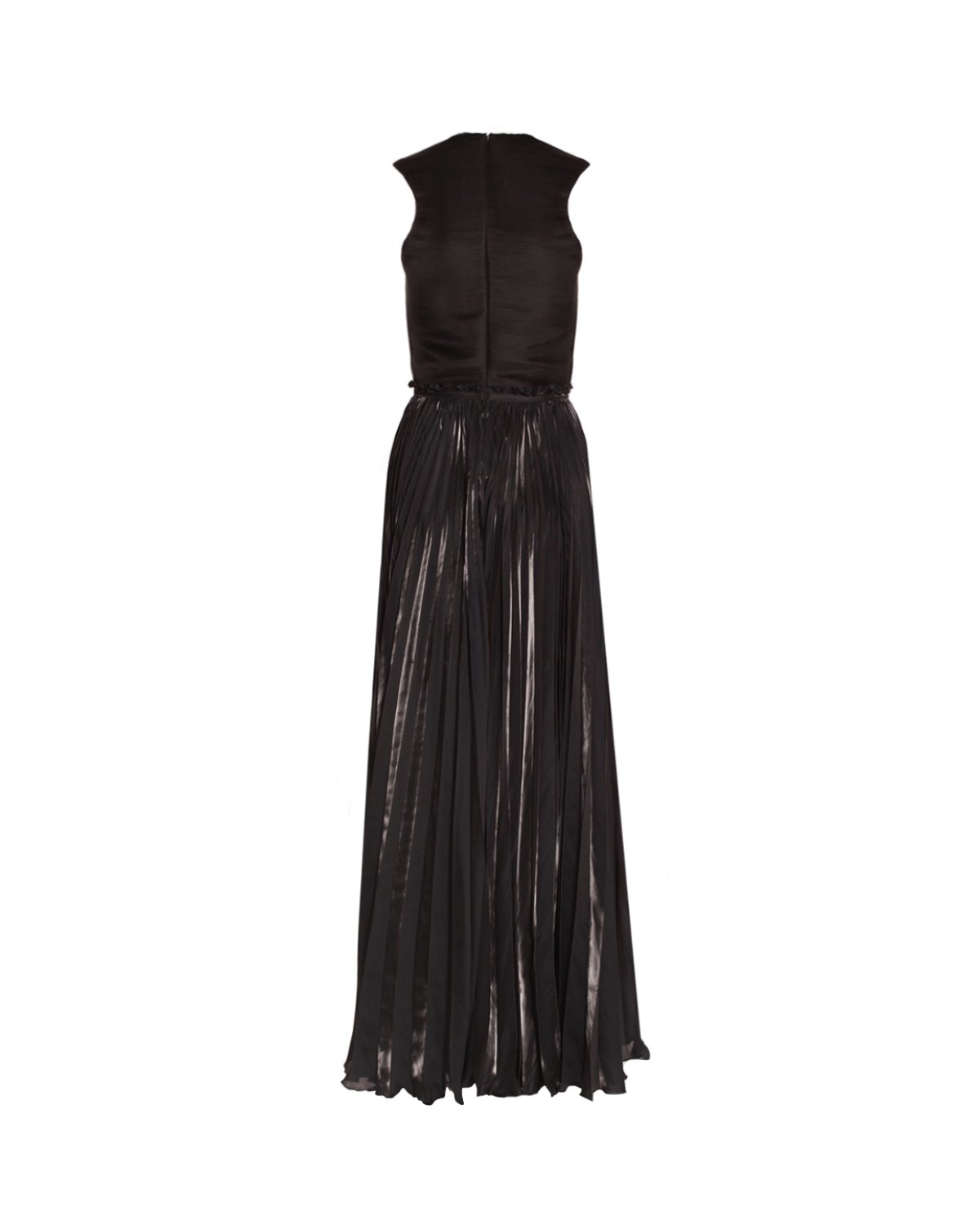 Black pleated long dress | Evening Essential | Genny