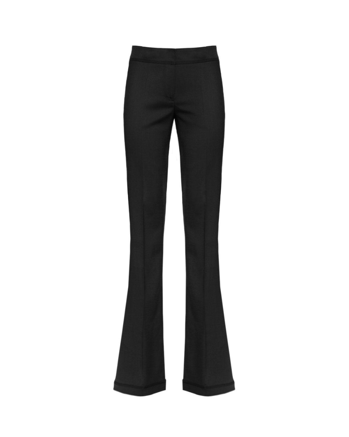 Wool flared trousers with stitching | Sale, -50% | Genny