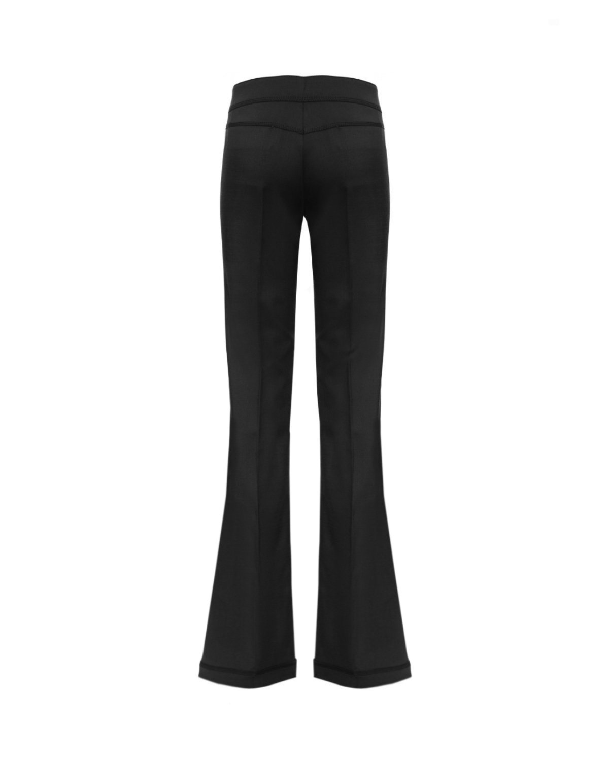 Wool flared trousers with stitching | Sale, -50% | Genny
