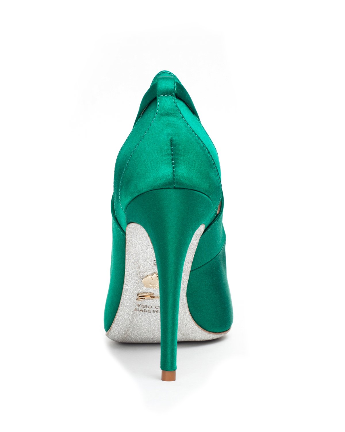 Bottle green silk pumps | The sustainable wardrobe | Genny